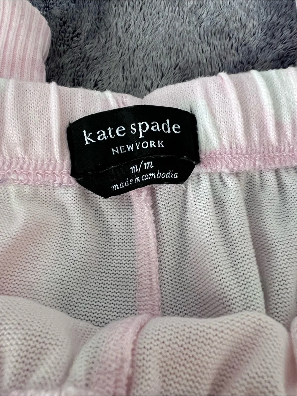 Kate Spade Pink White Polka Dot Pajama Set Size M NWOT